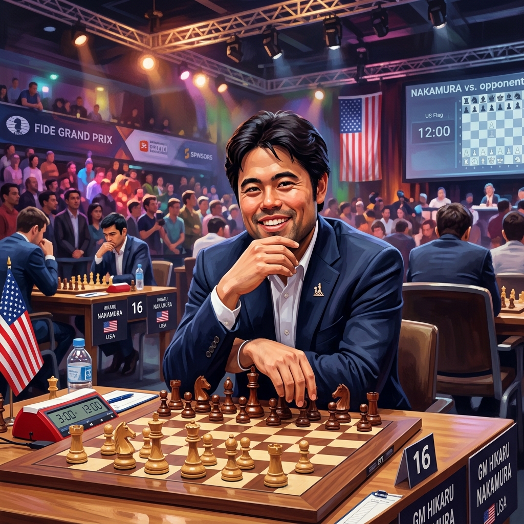 Hikaru Nakamura AI Portrait